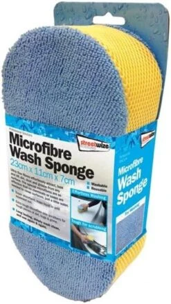Streetwize Microfiber Wash Sponge Car Care Cleaning Washing Scrubbing SWCR7 -Camping Online 357571