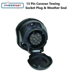 13 Pin Caravan Towing Socket Plug & Weather Seal 12V Tow Bar Socket – RI705