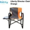 Liberty Camping Director’s Chair Orange Folding Side Table Caravan Motorhome