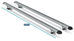 Streetwize Universal 135cm Aluminium Roof Rack Cross Bars For Cars Raised Rails SWRB17