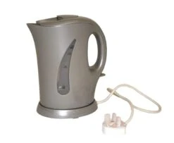SunnCamp Low Watt Cordless Jug Kettle Silver 900w – 1.7lt -Camping Online 3838521
