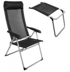 Royal Lollipop Textilene Recline Caravan Chair V780/B/FR – WITH LEG REST