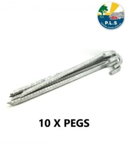 Pennine Large Ribbed Heavy Duty Ground Peg Marquee Awning X 10