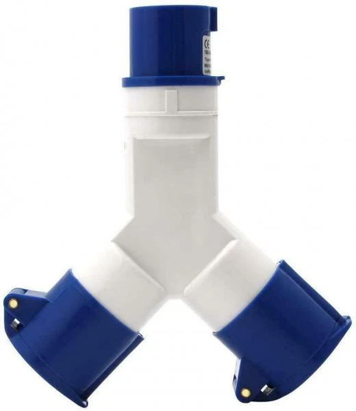 Caravan Mains 2 Way Electric Hook-Up Splitter To Run Two Leads PO126 2 Caravan Mains 2 Way Electric Hook-Up Splitter To Run Two Leads PO126 - Image 2