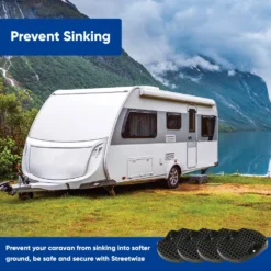 Leisurewize Caravan Feet Pro Paw Metal Pins For Corner Steady Stability LW677 -Camping Online 4 16 1
