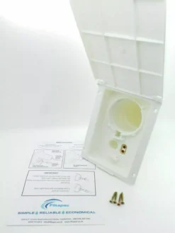 Filtapac Caravan Water Inlet Housing Carver Replacement White FL105W