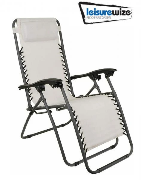 Leisurewize Dreamcatcher Zero Gravity Chair Caravan Garden Relaxer BEIGE LW626 3 Leisurewize Dreamcatcher Zero Gravity Chair Caravan Garden Relaxer BEIGE LW626 - Image 3