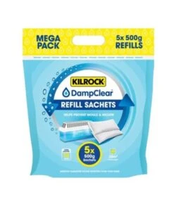 3 X Kilrock Damp Clear Refill Sachets 2.5Kg = 15 X 500g Caravan Home X 3 -Camping Online 42411