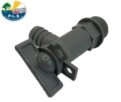 Waste Water Drainage Outlet Tap Grey 3/4′ BSP For 25mm Hose Caravan Motorhome -Camping Online 4372A