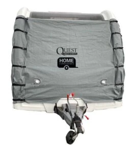 Quest Waterproof Breathable Front Caravan Towing Cover Pro INC LED Lights SP2112 -Camping Online 4419182