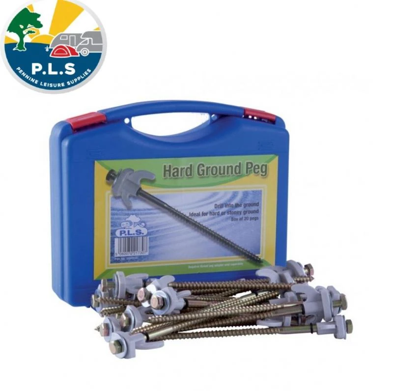 PLS 20 X Heavy Duty Drill Type Rock Pegs Hard Standing Awning Pitches 6009940 3 PLS 20 X Heavy Duty Drill Type Rock Pegs Hard Standing Awning Pitches 6009940 - Image 3