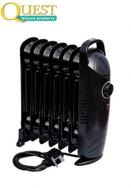 Quest Oil Filled Radiator Black 7 Fin Radiator Low Wattage Caravan Motorhome 6 Quest Oil Filled Radiator Black 7 Fin Radiator Low Wattage Caravan Motorhome - Image 6
