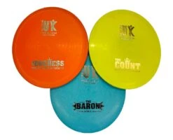 Disc Golf UK Starter Set 3 Discs Frisbees With DGUK Chariot Bag Frisbee Golf -Camping Online 46611