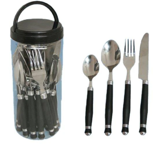 PLS Cutlery Set 24 Pieces In Resealable Plastic Tubula Caravan Motorhome MI520 2 PLS Cutlery Set 24 Pieces In Resealable Plastic Tubula Caravan Motorhome MI520 - Image 2