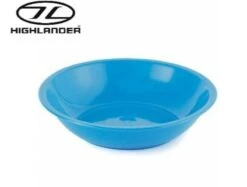 Highlander 2 X Person Plastic Unbreakable Poly Mug Plate Bowl And KFS Cutlery Set Blue -Camping Online 4862