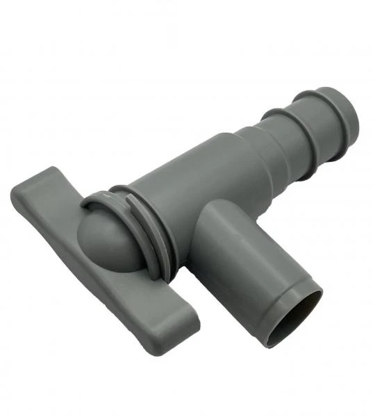 Grey 28mm Waste Water Drainage Tap Outlet Caravan Motorhome Campervan 2 Grey 28mm Waste Water Drainage Tap Outlet Caravan Motorhome Campervan - Image 2