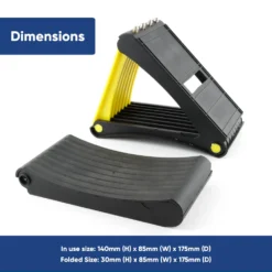 Leisurewize Pair Of Folding Wheel Chocks With Spikes LW570