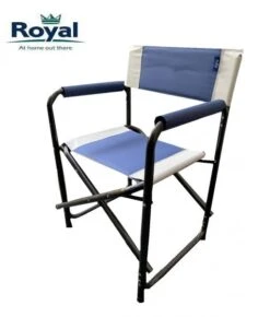 Royal Folding Steel Directors Chair Camping Fishing Max Load 18 Stone -Camping Online 5001A