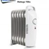 Leisurewize Small Oil Filled Radiator Low Wattage 700w Home Office