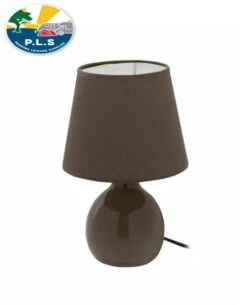 PLS Brown Ceramic Switched Table Lamp Mains 240v Caravan Motorhome TL102 7 PLS Brown Ceramic Switched Table Lamp Mains 240v Caravan Motorhome TL102 -Camping Online 5081a