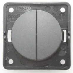 Berker 12v Twin Rocker Switch Colour Anthracite W4 21236A