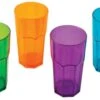 Quest Elegant Plastic Coloured Tall Tumbler Set Of 4.