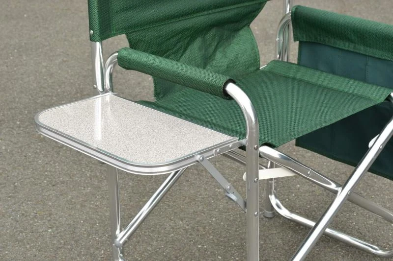 Sun Leisure Folding Alloy Sports Directors Chair Side Table Side Pockets Green 3 Sun Leisure Folding Alloy Sports Directors Chair Side Table Side Pockets Green - Image 3