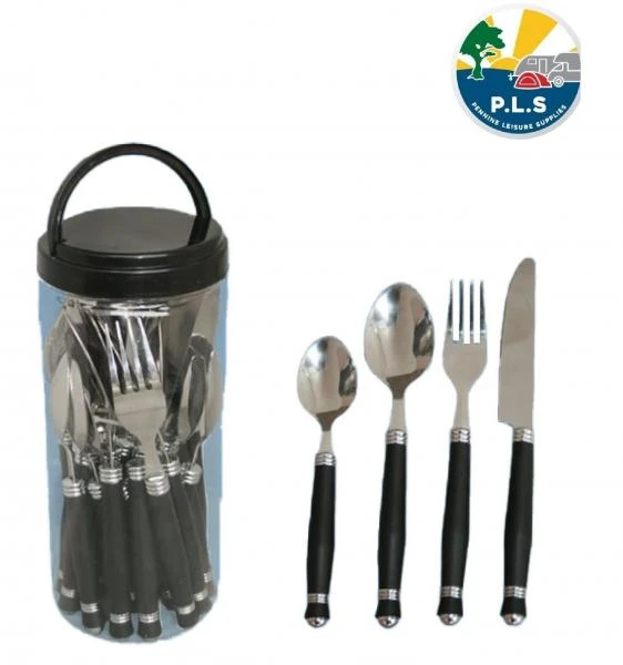 PLS Cutlery Set 24 Pieces In Resealable Plastic Tubula Caravan Motorhome MI520 3 PLS Cutlery Set 24 Pieces In Resealable Plastic Tubula Caravan Motorhome MI520 - Image 3