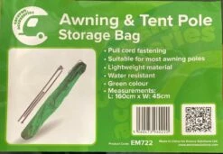 PLS Caravan Awning And Tent Pole Premium Storage Bag Water Resistant EM722 9 PLS Caravan Awning And Tent Pole Premium Storage Bag Water Resistant EM722 -Camping Online 553s l1600