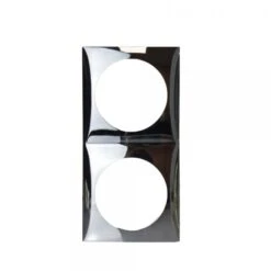Berker Double Frame Colour Gloss Chrome W4 21246G