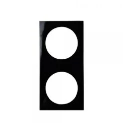 Berker Double Frame Colour Gloss Black W4 21245B