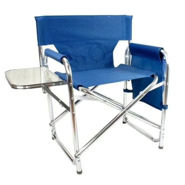 Leisurewize Folding Aluminium Directors Chair Camping Caravan – Blue LW6 3 Leisurewize Folding Aluminium Directors Chair Camping Caravan – Blue LW6 - Image 3