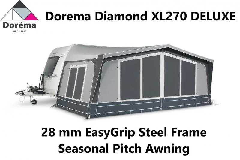 Dorema Diamond XL270 Deluxe Seasonal Awning 28mm Steel Frame 7 Dorema Diamond XL270 Deluxe Seasonal Awning 28mm Steel Frame - Image 7