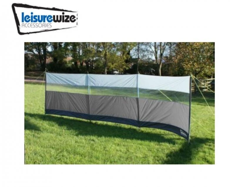 Leisurewize Polyester WindBreak Wind Screen Charcoal Caravan Camping 5 Leisurewize Polyester WindBreak Wind Screen Charcoal Caravan Camping - Image 5