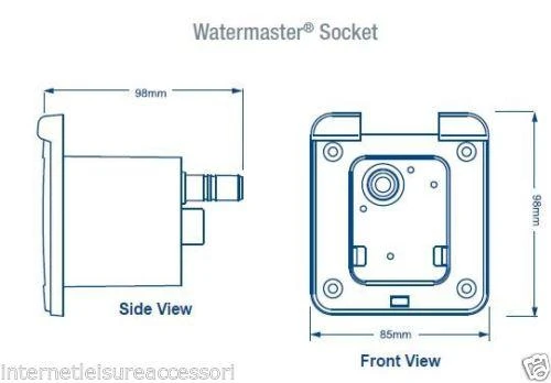 Whale ES1000 Water Inlet Socket For Microswitched Taps IVORY 2 Whale ES1000 Water Inlet Socket For Microswitched Taps IVORY - Image 2