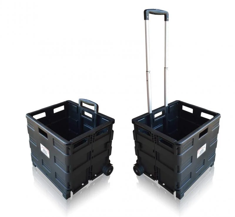 Sun Leisure Pack And Go Folding Shopping Trolley Boot Cart With Wheels Black 3 Sun Leisure Pack And Go Folding Shopping Trolley Boot Cart With Wheels Black - Image 3