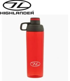 Highlander Hydrator Water Bottle 850ml Hiking Outdoor Trekking BPA Free Red -Camping Online 6171294