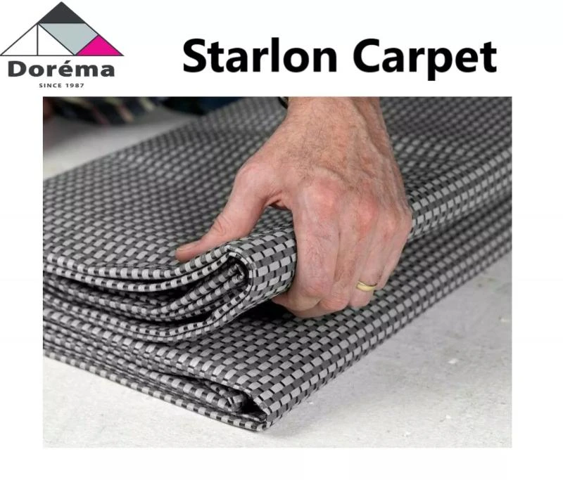 Dorema Starlon Grey 240 X 600cm Heavy Duty Woven Breathable Groundsheet Carpet 3 Dorema Starlon Grey 240 X 600cm Heavy Duty Woven Breathable Groundsheet Carpet - Image 3