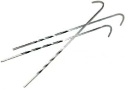 Highlander 17.5mm 7″ X 10 Steel Camping Skewer Twisted Wire Tent Pegs -Camping Online 6286382