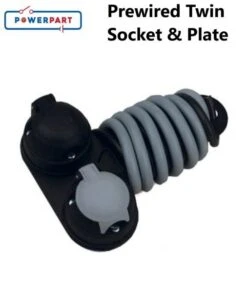 Caravan Trailer Pre-wired Twin 7-pin Towing Socket – 12N And 12S – E160 -Camping Online 6303