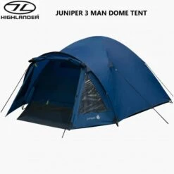 Highlander Juniper 3 Person Dome Tent Camping Hiking Deep Blue TEN127-DB -Camping Online 6442b