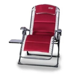 Quest Bordeaux Pro Relax XL Chair With Side Table Caravan Camping Garden F1343 -Camping Online 6454545