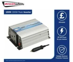Streetwize 12v To 150 Watt 300 Watt Power Inverter Power 150 Watt SWINV150 -Camping Online 6488441