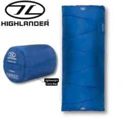 Highlander Sleepline 250 Adult Envelope Sleeping Bag Deep Blue SB034-DB -Camping Online 6561b