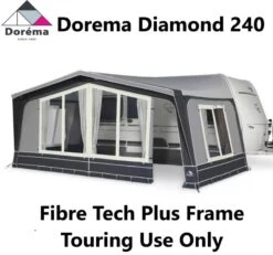 Dorema Diamond 240 Touring Awning Fibre Tech Plus Frame -Camping Online 6603c