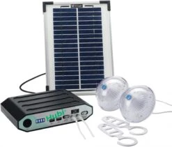 HUBi GO 2K Solar Panel Lighting Power Kit & 2 Lumi Lights Motorhome & Caravan 8 HUBi GO 2K Solar Panel Lighting Power Kit & 2 Lumi Lights Motorhome & Caravan -Camping Online 668221