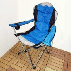 Redwood Leisure Padded High Back Camping Chair Blue BB-FC171 -Camping Online 67210s l16001
