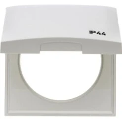 W4 Berker Frame With Hinged Lid (IP44) White