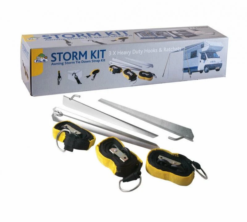 Awning Storm Tie Down Kit – 3 X 4m Straps Heavy Duty Hooks & Ratchets BG400 3 Awning Storm Tie Down Kit – 3 X 4m Straps Heavy Duty Hooks & Ratchets BG400 - Image 3