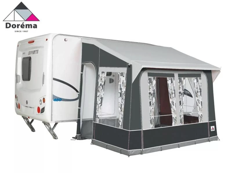 Dorema Quattro 225 Caravan Porch Awning Charcoal 1 Dorema Quattro 225 Caravan Porch Awning Charcoal
